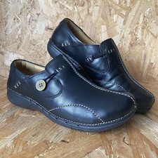 Clarks Un Loop Black Leather
