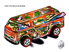 Beach bomb hot wheels car - bomb,