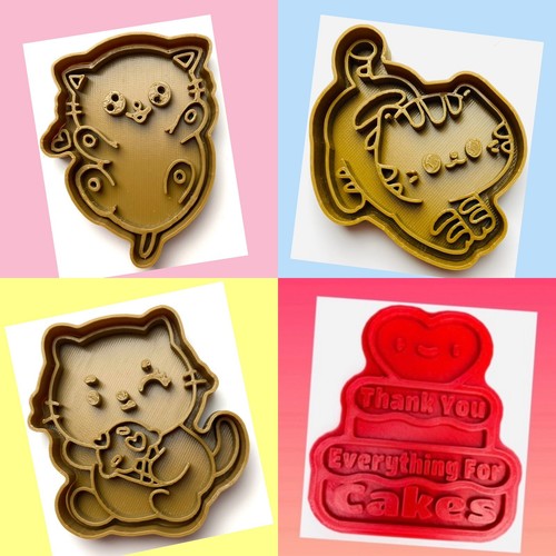 Set kitty cats - cats, cookie