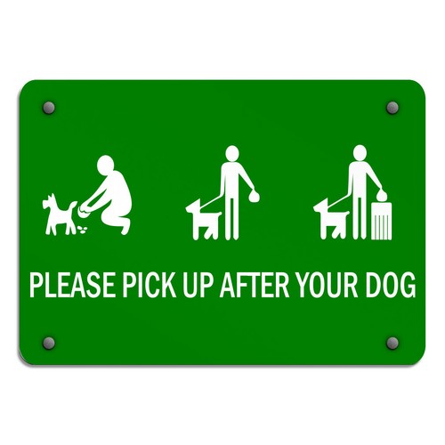 Aluminum horizontal metal sign - horizontal,