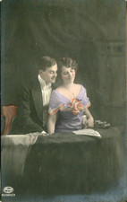 Romantic couple (studio photo)