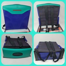 mercedes benz child seat booster seat vintage portable storage blue green vgc