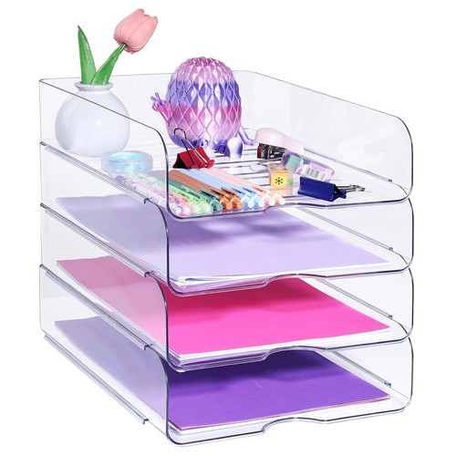 Clear desk organiser - clear,