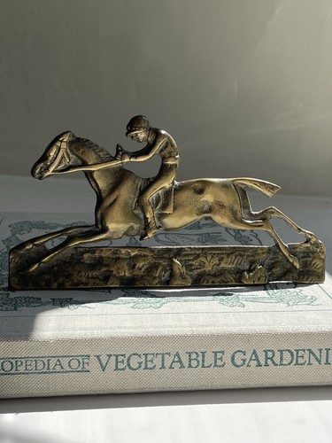 Vintage antique brass horse - antique, &