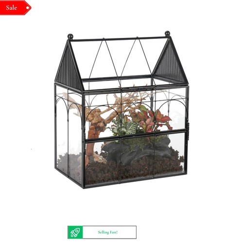 Vented glass terrarium - terrarium, for
