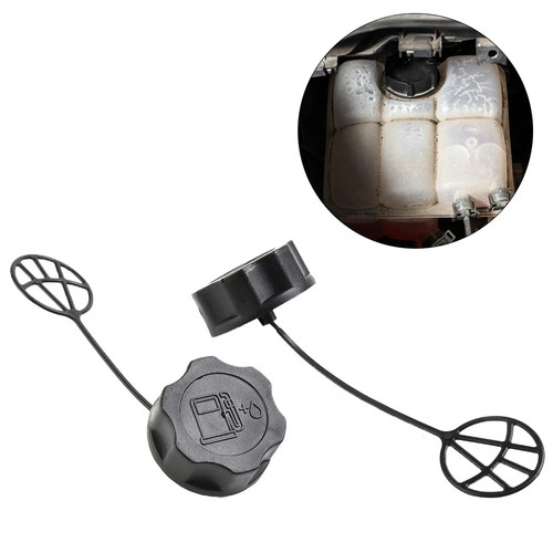 Black fuel petrol tank - 2x, cap