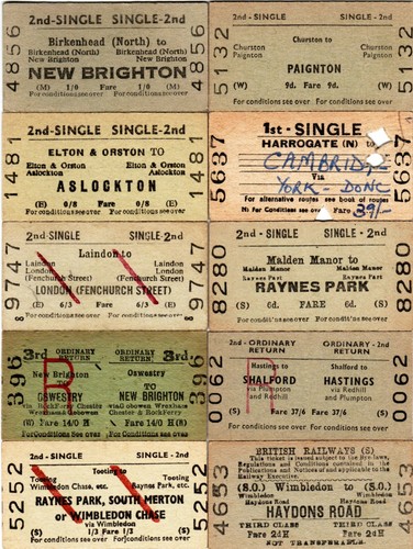 Edmondson rail tickets lot - edmondson,