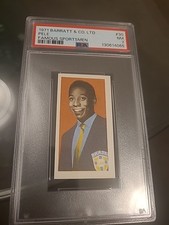 1971 BARRATT FAMOUS SPORTSMEN #30 PELE PSA 7