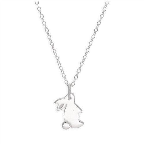 Sterling silver flat - sterling, rabbit