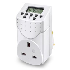 electronic 24 Hours 7 Day 13A Mains Plug in Digital Timer Switch Clock Socket