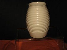 Keith Murray (1892-1981) for Wedgwood – Ribbed Matt Cream Vase c.1930s