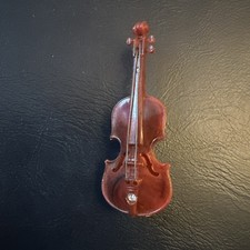 Antique Plastic Violin Pin