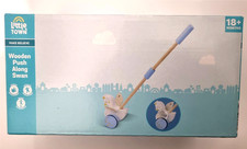 little town wooden toy PUSH