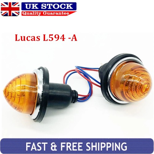 Pair tudor amber indicator - amber,
