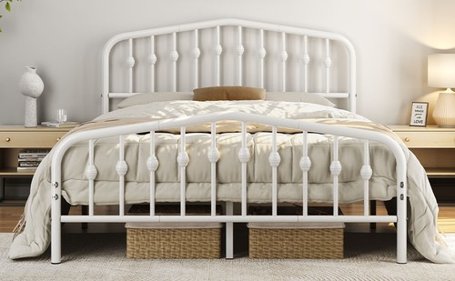 Metal platform bed frame - metal,