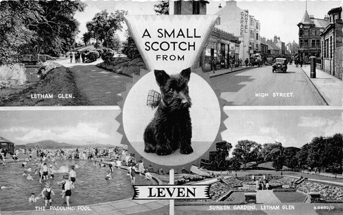 Leven multiview fife postcard - leven,