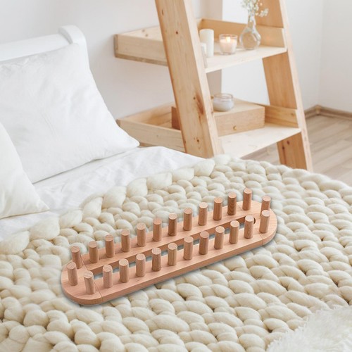 Hand knitting wooden peg loom - hand,
