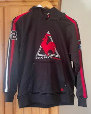 Retro le coq sportif logo Originals Black hoodie size Boys XL ( 18-20 Yrs) 