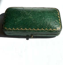 Vintage antique green leather - antique,