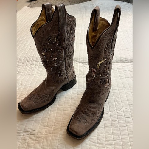 Corral distressed sequin - , inlay