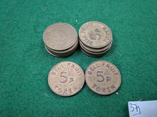 Bell fruit machine tokens - bell,
