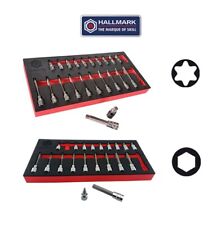 3/8" HEX / ALLEN KEY &  TORX STAR BIT SOCKET SET STANDARD & LONG BRITOOL HALLMAR