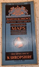 Bartholomew Shropshire Map