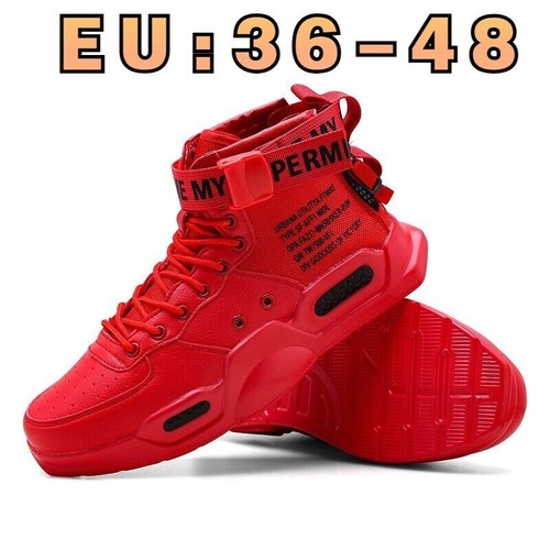 Trainers platform high top red - top,