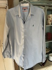 Men’s Size Xl Blue Thomas Pink Shirt Cotton Long Sleeved