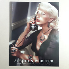 Stephen Webster Fine Jewellery 2008 Original Paper Magazine Advert