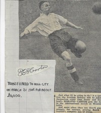 RARE AUTOGRAPH - RAICH CARTER  SUNDERLAND DERBY HULL HAND-SIGNED + PICTURE