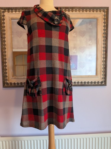 Ladies black and red checked