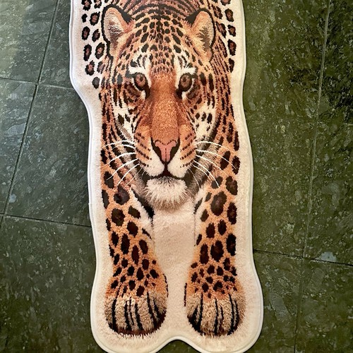 Leopard tiger rug mat - leopard,