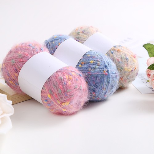 50g speckled mohair yarn diy - 50g,