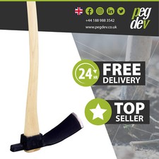 CARPENTERS ADZE WOOD CARVING 3.5LB AXE FORGED - 36" Hickory handle