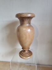 Wooden Vase, Vintage, Rounded