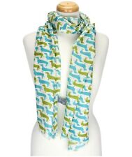 Ladies Green Sausage Dog Scarf