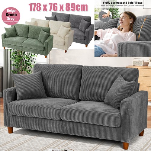 Seater corduroy sofa modern - seater,