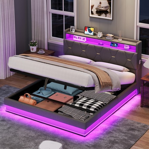 Upholstered bed 5ft king size - upholstered,