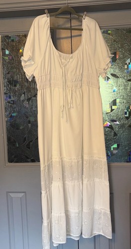 New white maxi gypsy - white, dress
