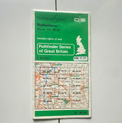 Ordnance survey pathfinder map - ordnance,