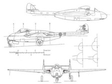 DH_Vampire Blueprint Drawing A4 Photo