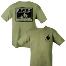 MILITARY FORCES PTSD COTTON T-SHIRT TOP BRITISH ARMY VETERAN SOLDIER HEALTH