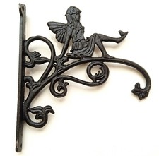 Cast Iron Ornate Fairy Hanging