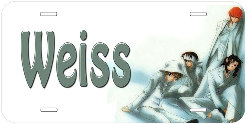 Weiss novelty car tag license - car,