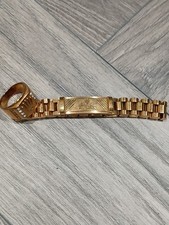 Gold plated rolex braclet and