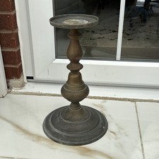 Gold/Brass freeStanding metal Pillar Candle Holder Stand - H 40cm tall