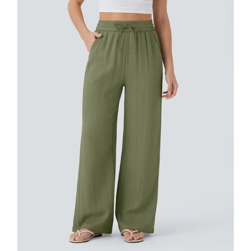 Womens casual pockets elastics - casual,