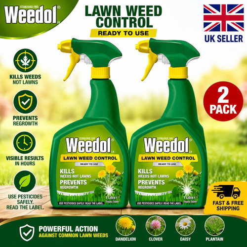 Weedol lawn weedkiller ready - lawn,