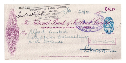The national bank scotland - the,